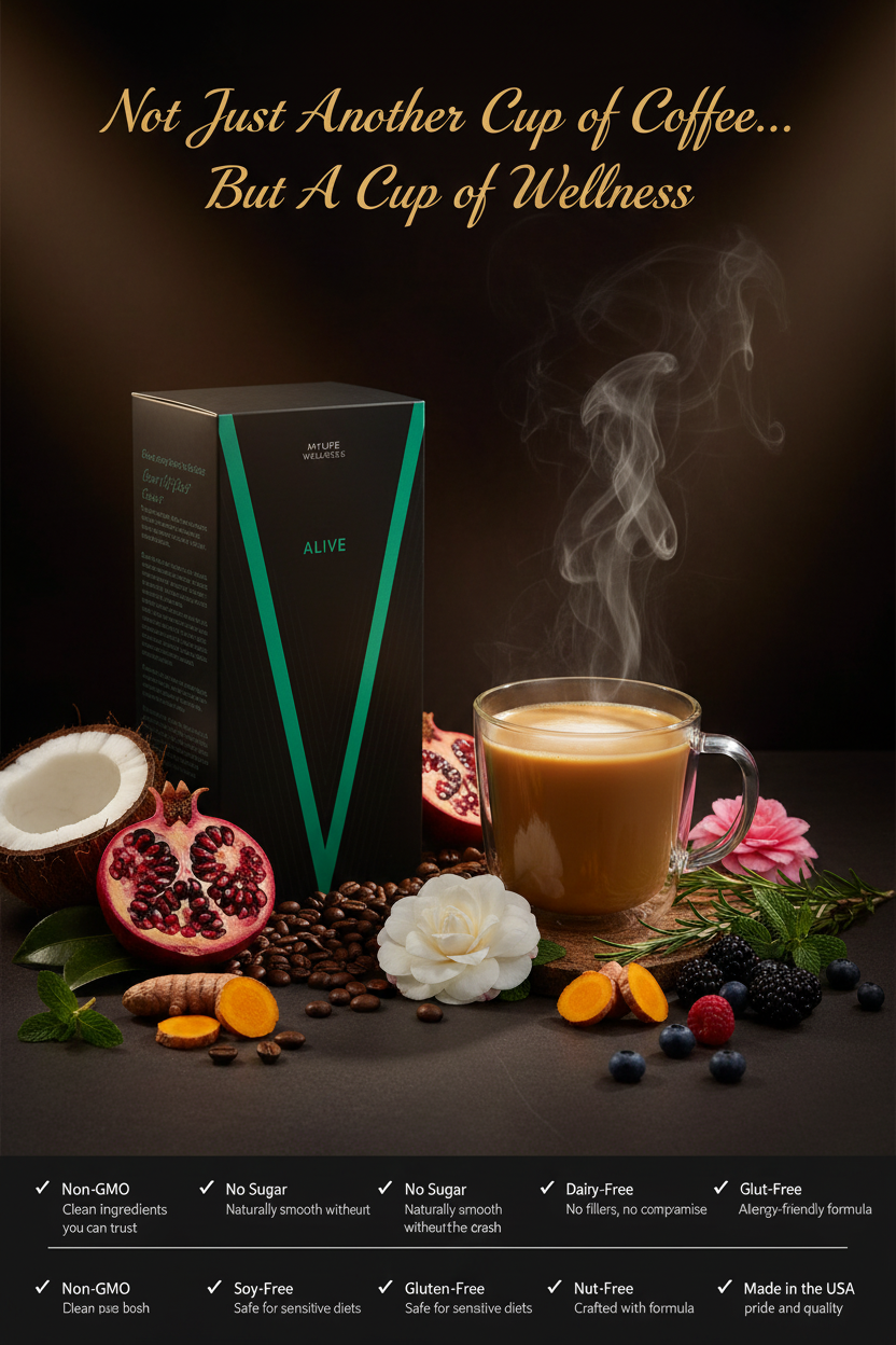 20-PKS. ALIVE Coffee – Premium Wellness Coffee with Vitamins & Superfoods